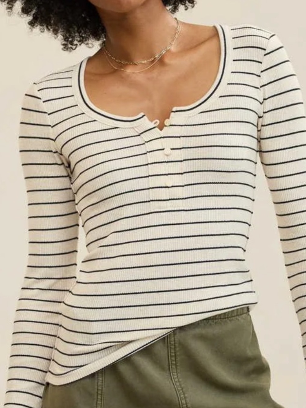 Aerie Essential Henley Layering T-Shirt